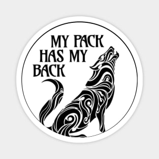 My pack has my back - Jiu jitsu strong Magnet